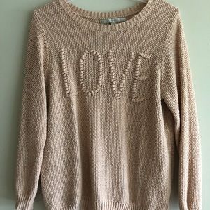 Lauren Conrad cable knit sweater